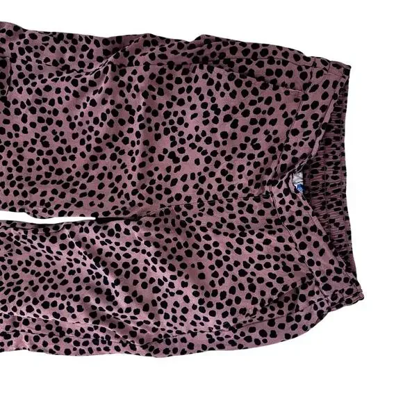 Wide Leg  High Waisted Leopard Print Pants Women's XS Petiteno - Picture 4 of 4